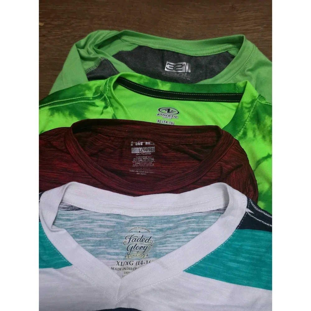 Boys Clothing Lot 13pc Activewear Casual Summer‎ T-Shirts & Shorts  Size 14-16